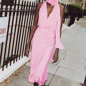 Zara Pink Backless Dress
